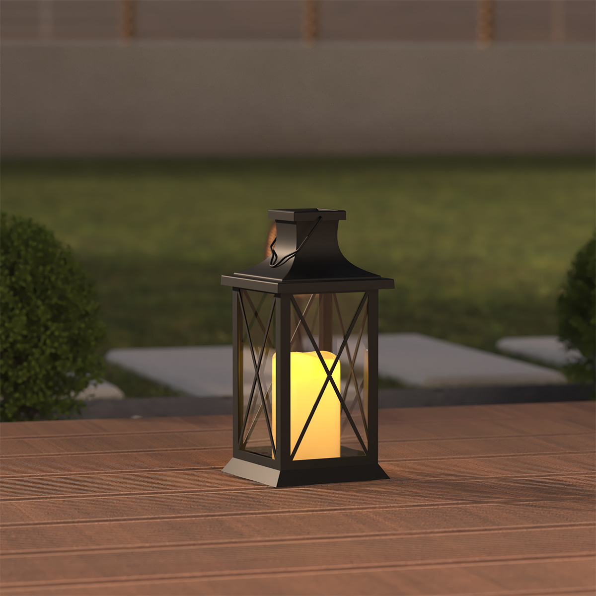 Lanterne solaire META noir, ATMOSPHERA