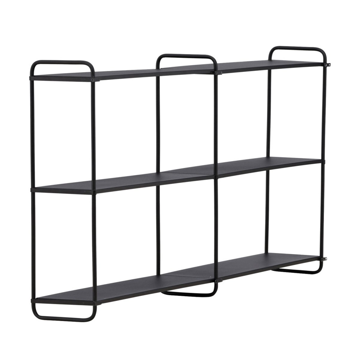 Étagère murale en métal L122cm- LYON noir, VENTURE HOME