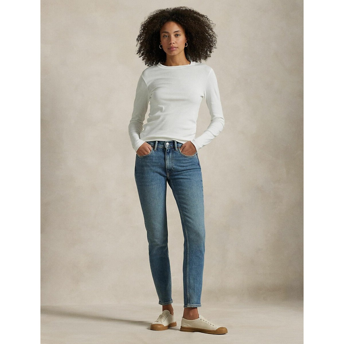 Verwassen skinny jeans verwassen lichtblauw, POLO RALPH LAUREN