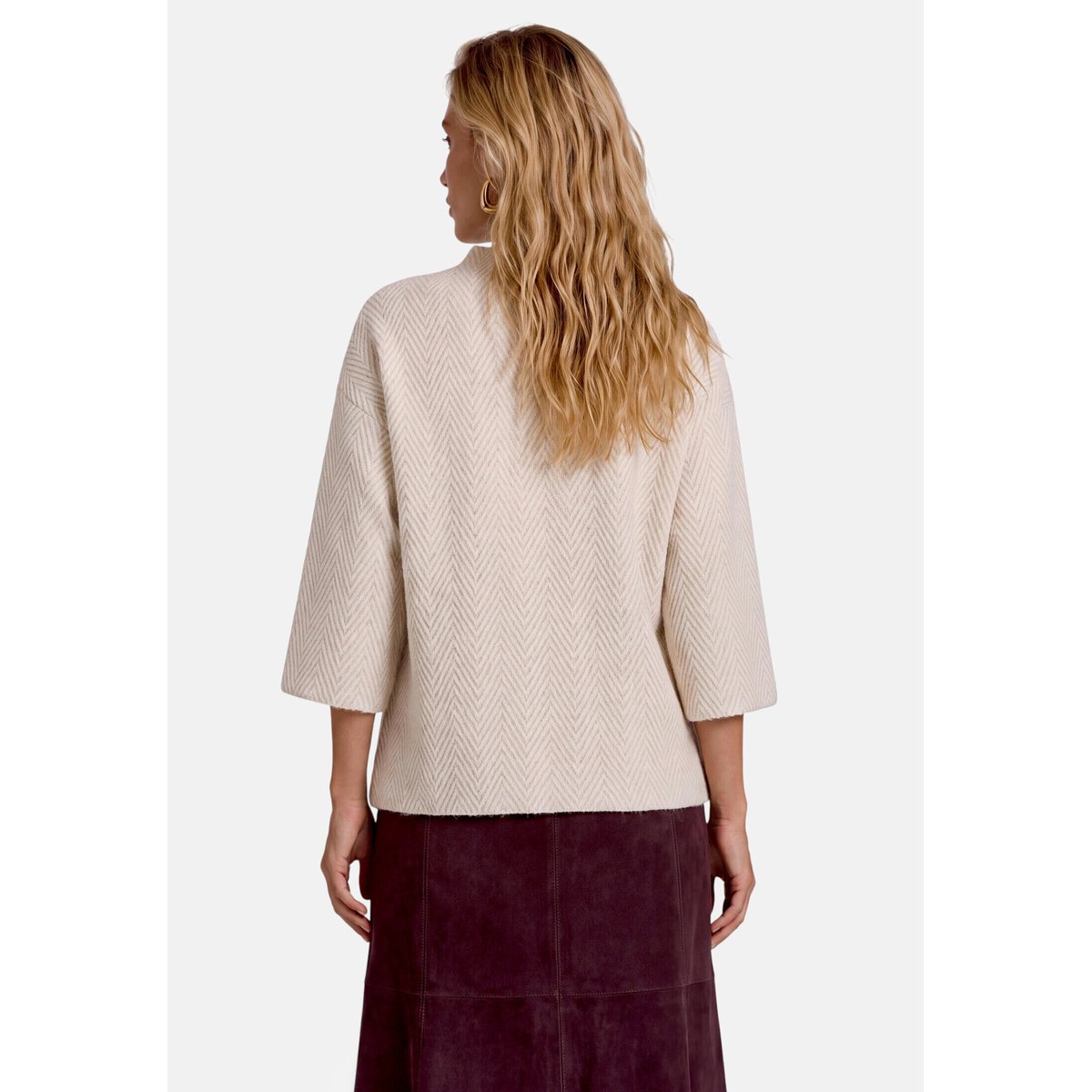 Sweat-shirt à manches 3/4 beigecream, ZERO