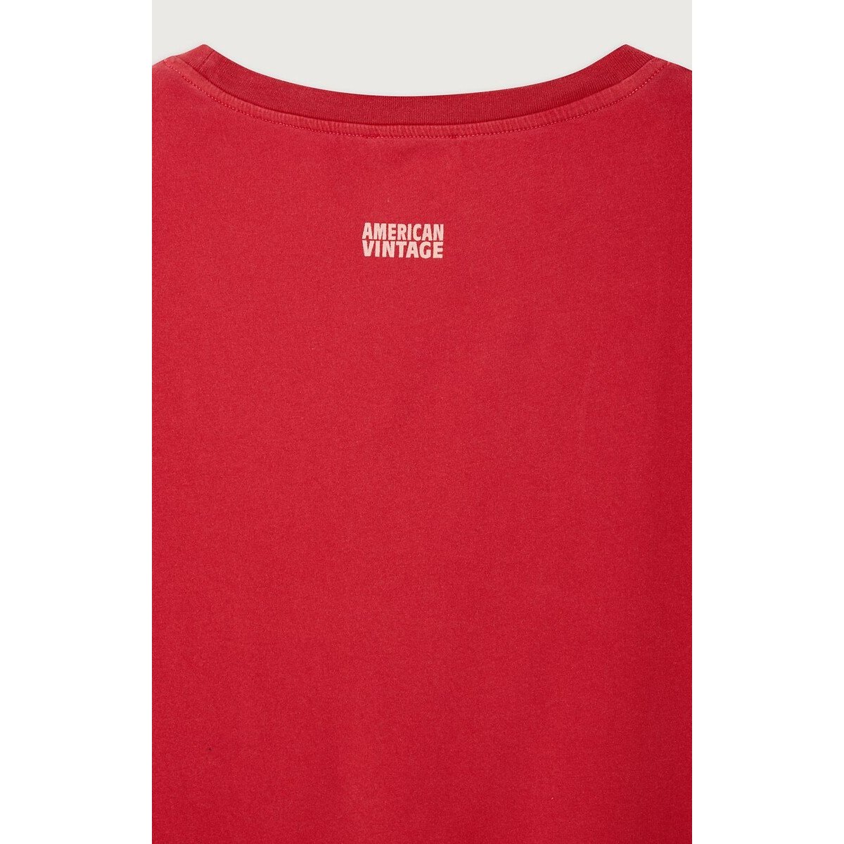 T-Shirt mit U-Boot-Kragen und kurzen Ärmeln PYMAZ mohnblume, AMERICAN VINTAGE