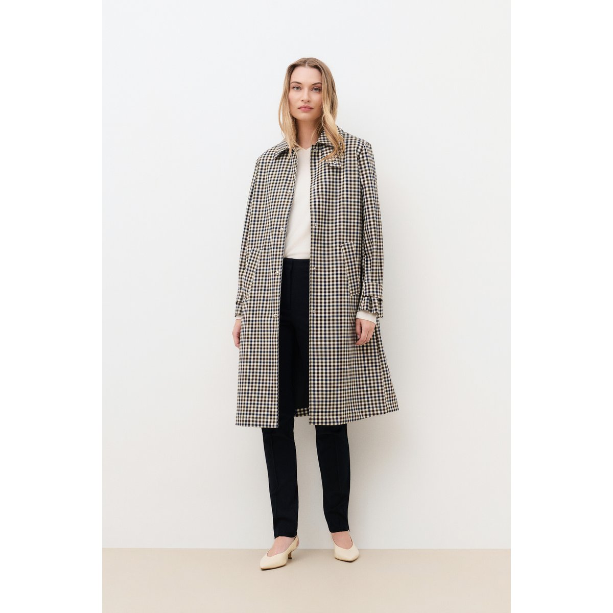 Trench long coupe droite GCARLA sable, CAROLL