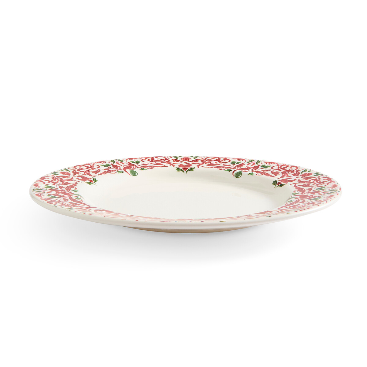 Set of 4 Christmas Tree Yuletide Border Dinner Plate multi-coloured, SPODE