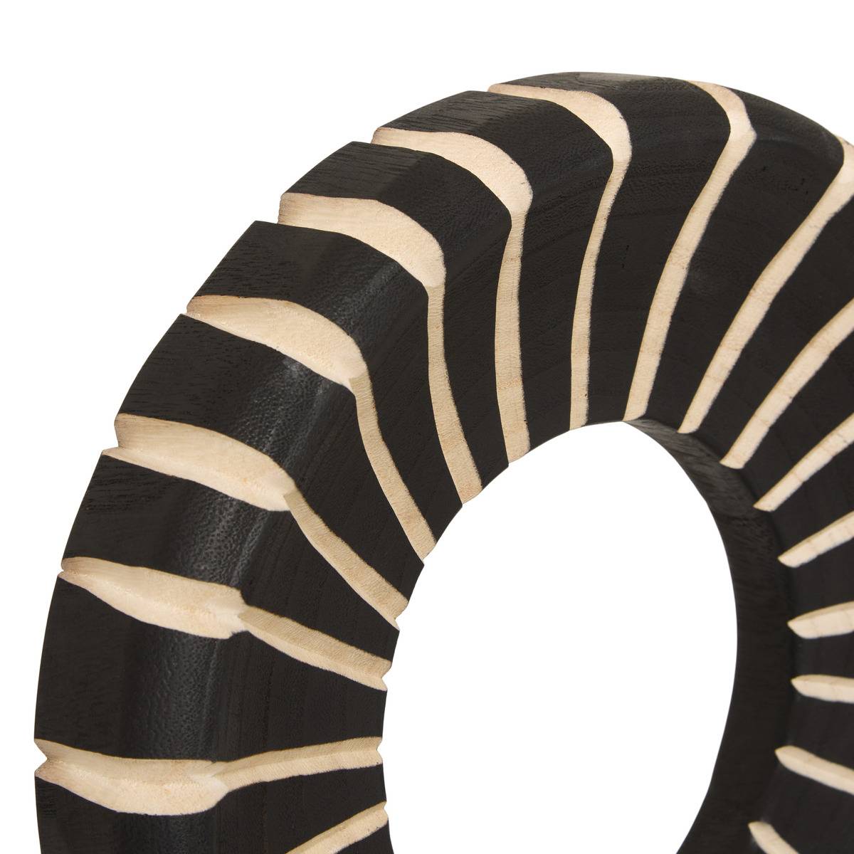 Objet déco à poser en sapin NYERO noir, ATMOSPHERA