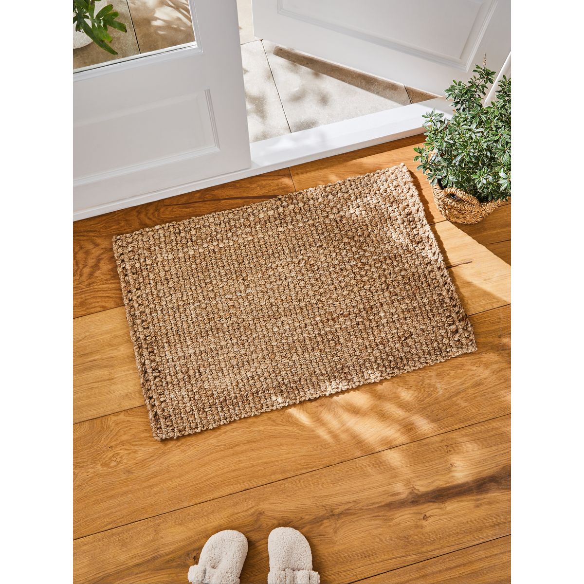 Tapis en jute tissée naturel, NEXT