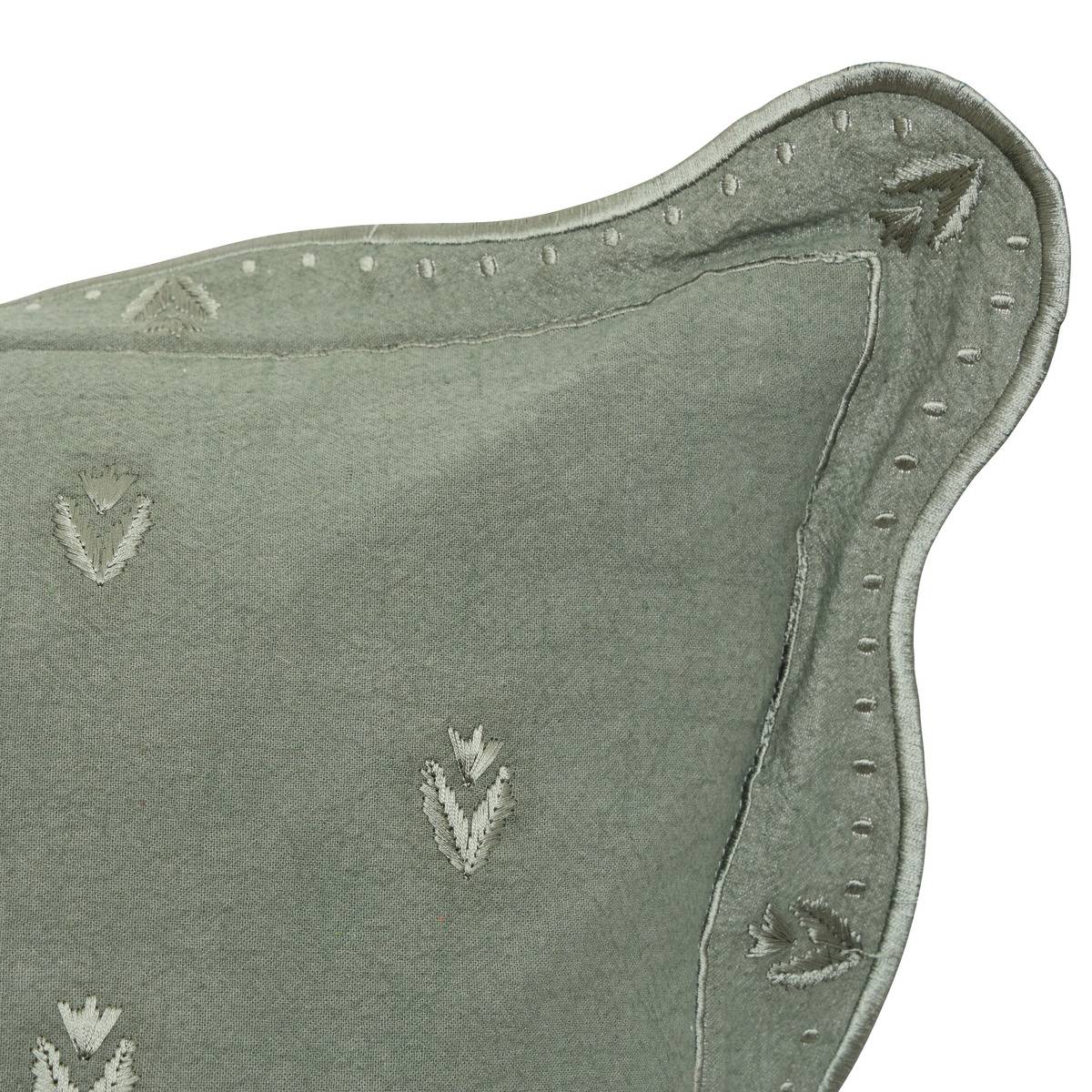 Coussin carré MONA vert, ATMOSPHERA