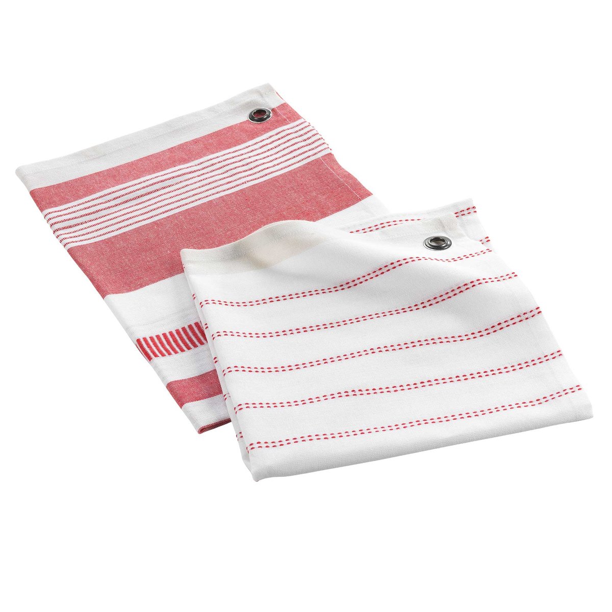 Lot de 2 torchons Harnold rouge rouge, EDEN