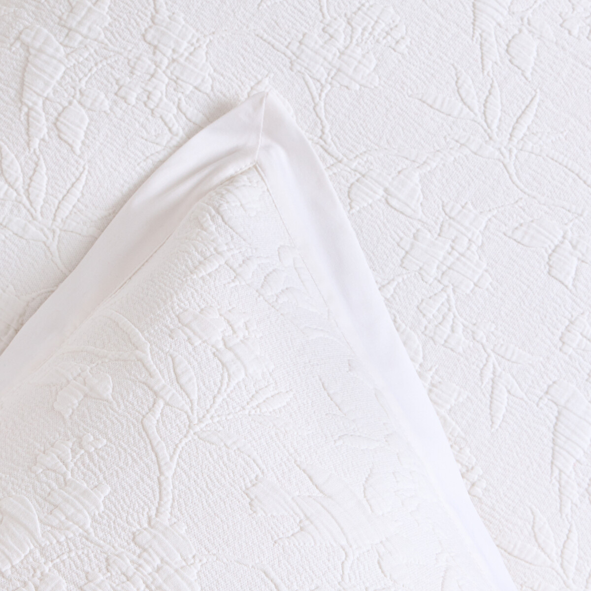 Housse de coussin matelassée, Nessa blanc, LA REDOUTE INTERIEURS