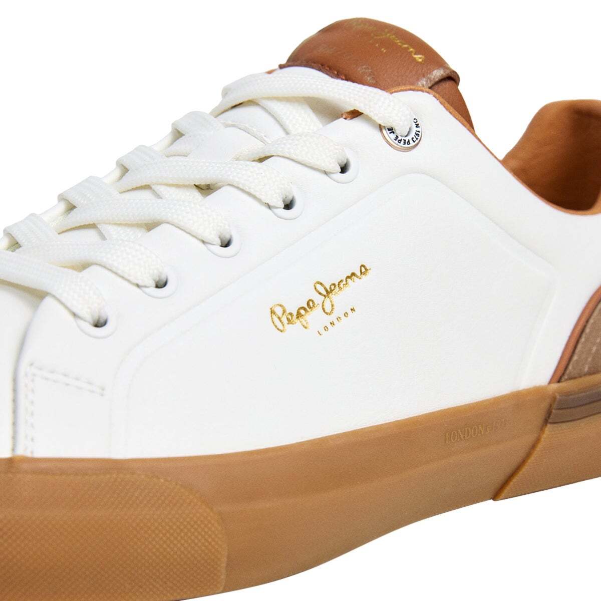 Kenton - Baskets Classiques Avec Détails En Daim blanc ivoire, PEPE JEANS