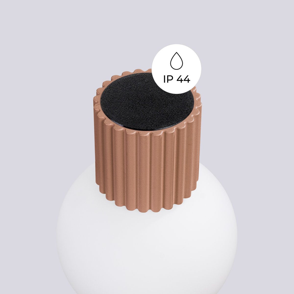 Applique Aluminium Moka G9 1 Halo marron, EDEN