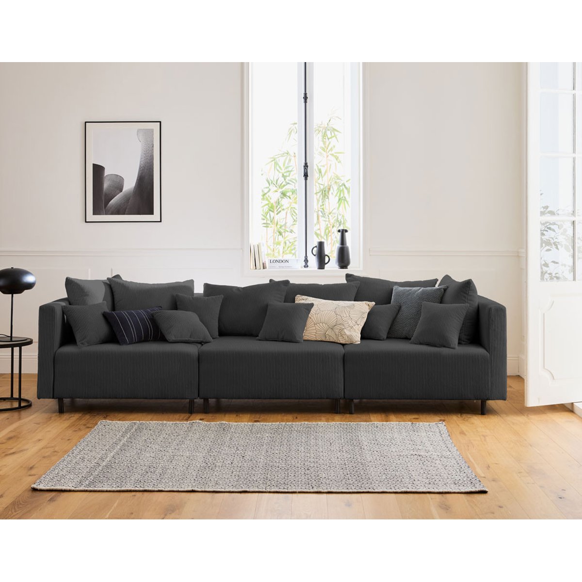 Module d'assise - EDINBURG gris foncé, BEST MOBILIER