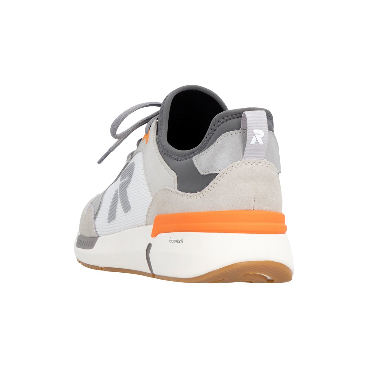 Basket Cuir Morelia gris - combi, RIEKER