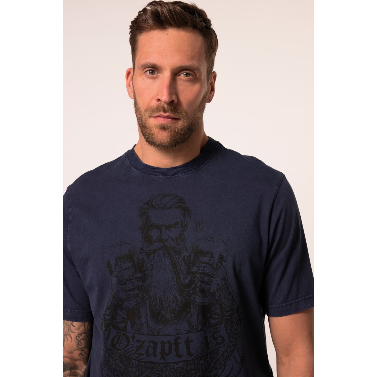 T-shirt à manches courtes, esprit vintage marine, JP1880