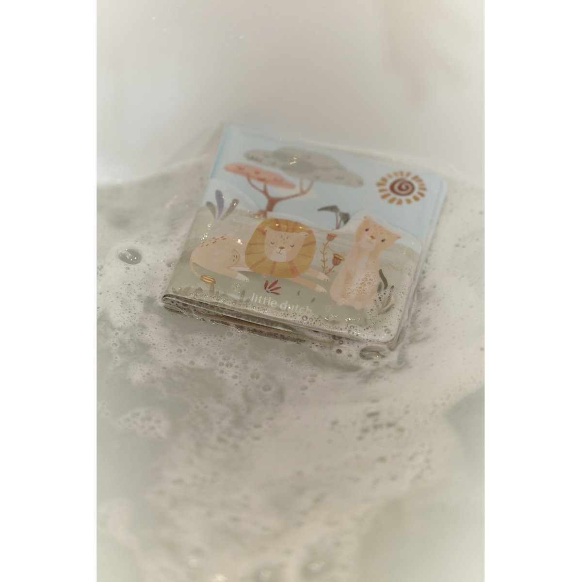Livre de bain Safari Friends vert, LITTLE DUTCH