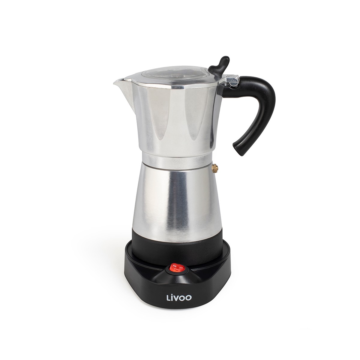 Cafetière italienne électrique argent, LIVOO