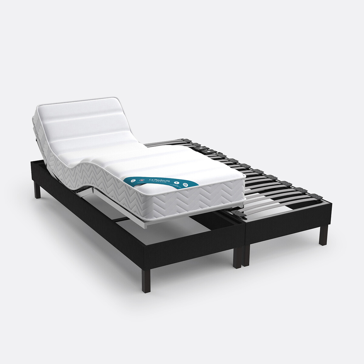 Matelas de relaxation 640 ressorts, 7 zones, soutien ferme, accueil moelleux blanc, LA REDOUTE INTERIEURS