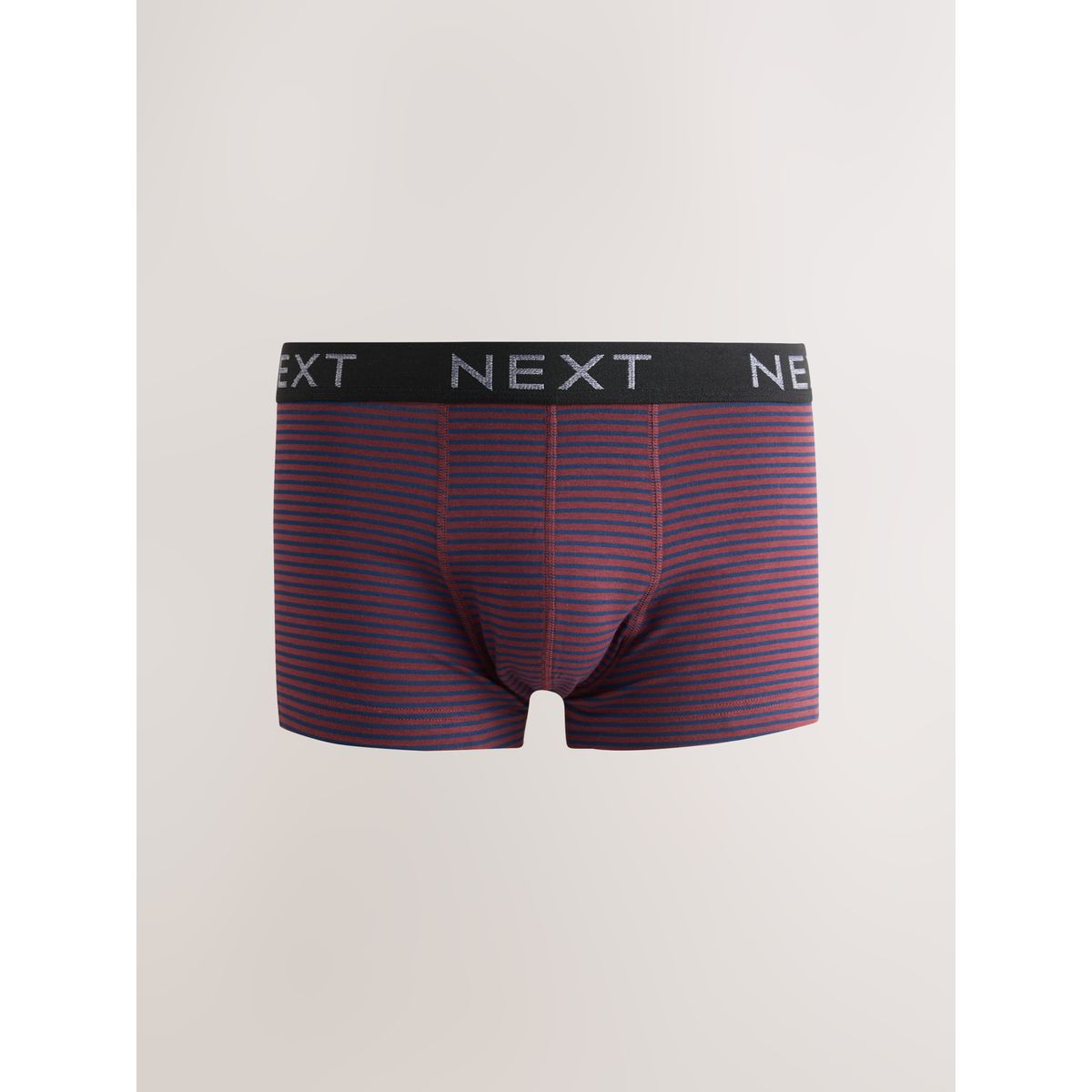 Boxer taille basse en coton majoritaire motifs bordeaux mélangés, NEXT