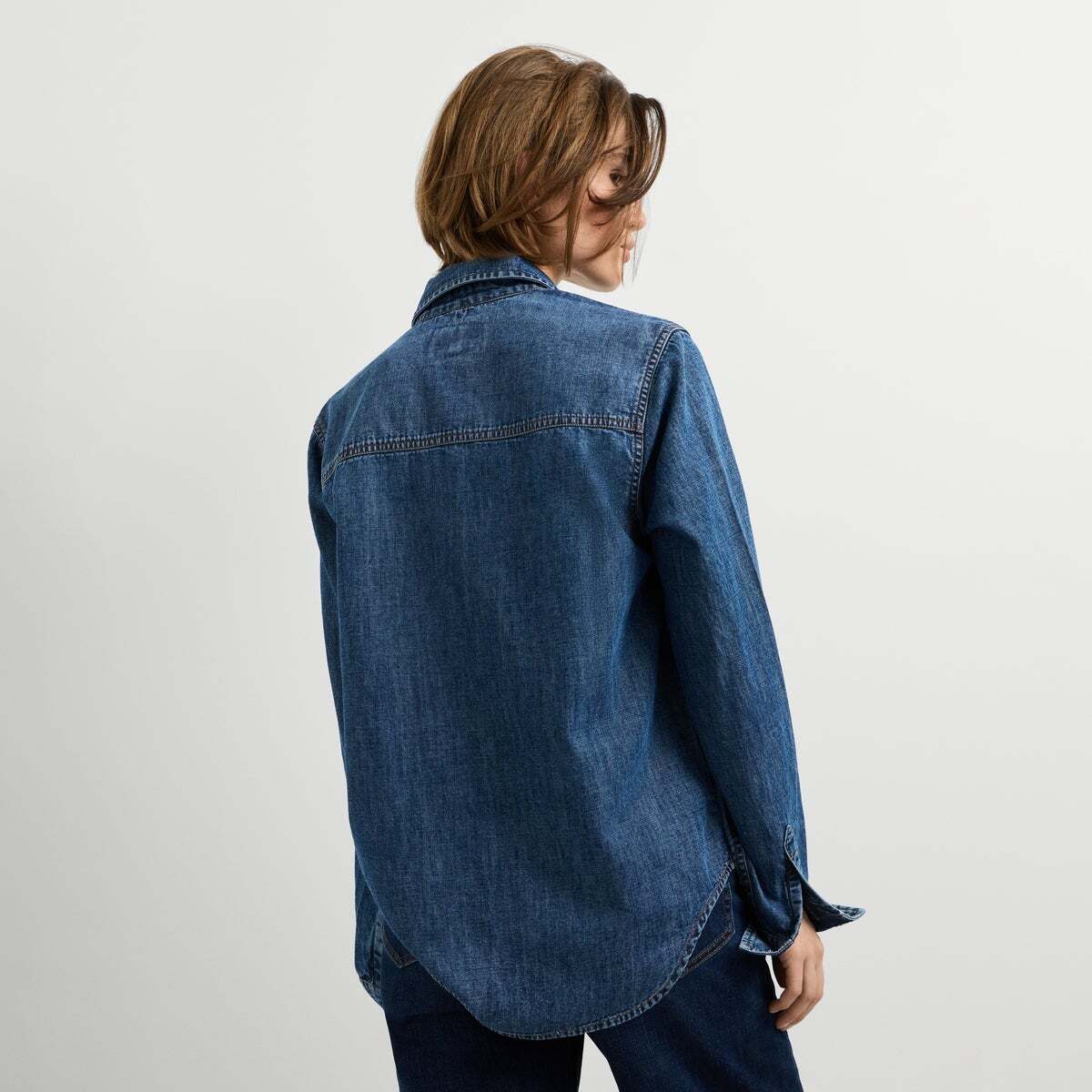 Chemise Coupe Regular En Denim 6.25 oz bleu shirting denim, PEPE JEANS