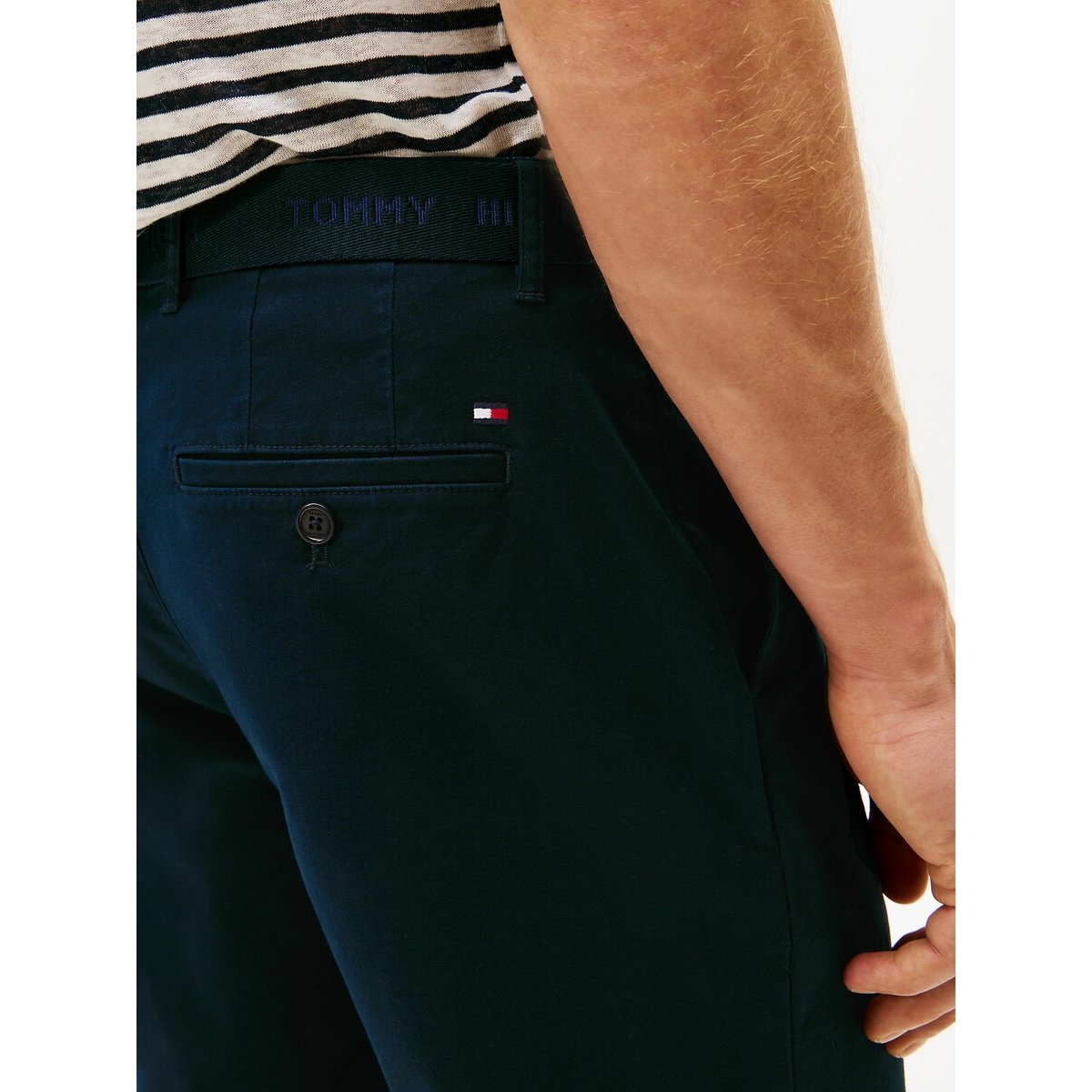 Short essentiel Brooklyn avec ceinture bleu, TOMMY HILFIGER