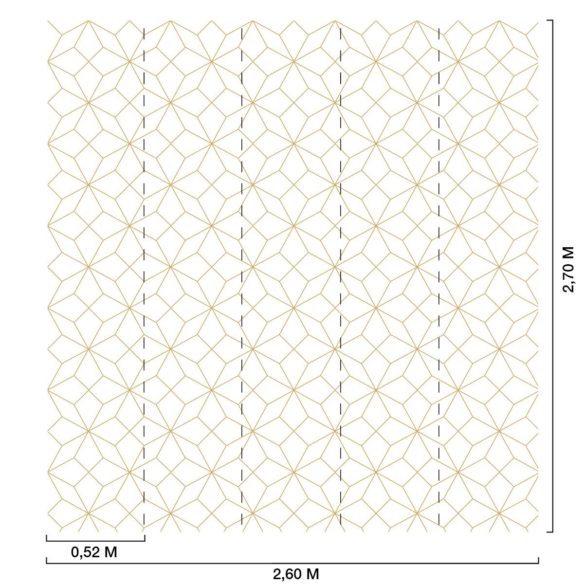 Papier peint graphique scandinave intissé, HEXOA