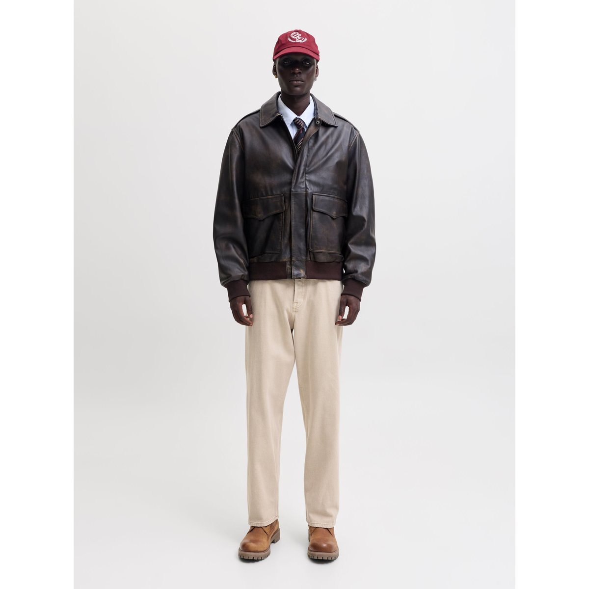 Jean Baggy Fit ecru, JACK & JONES