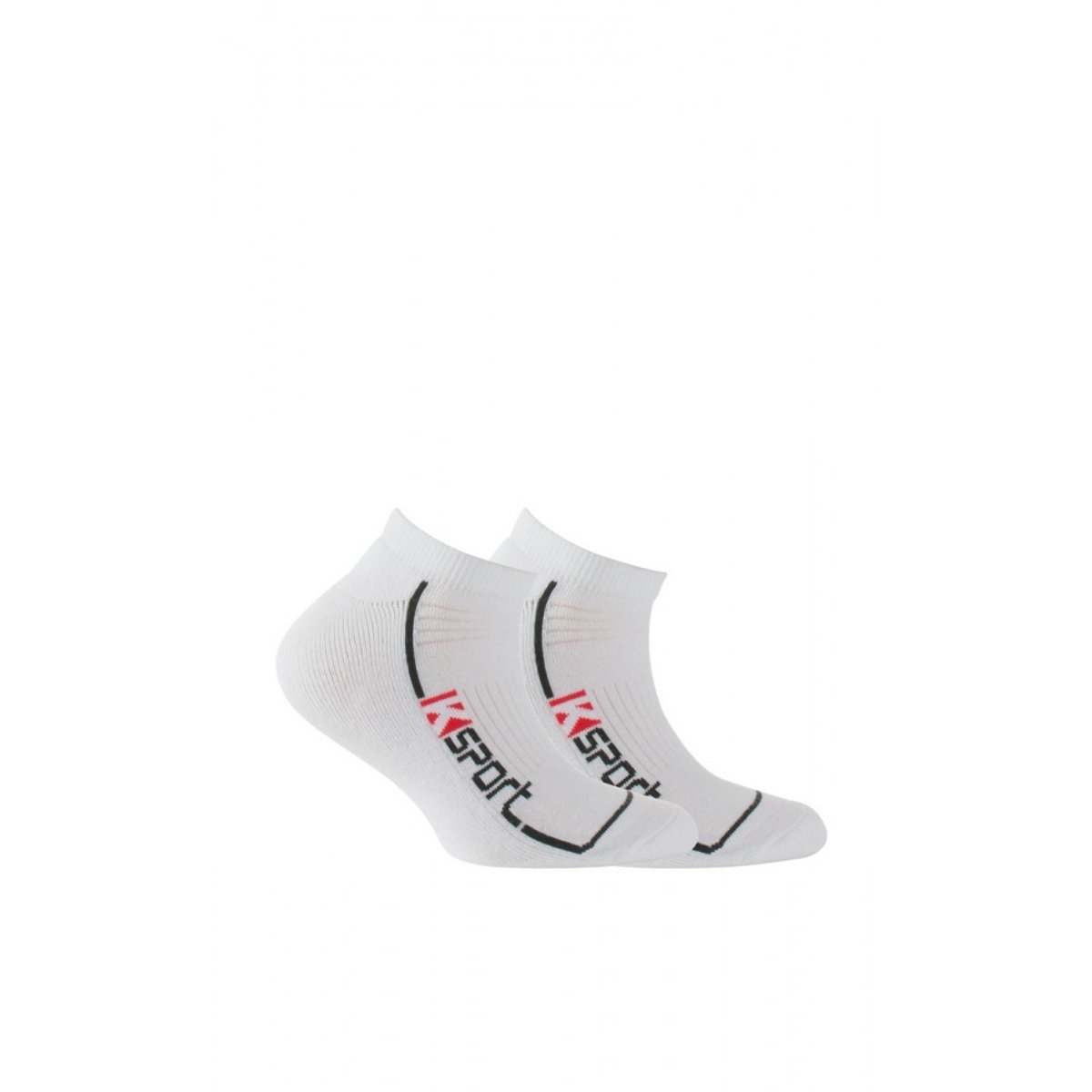 Pack de 2 paires d'invisibles sport blanc, KINDY