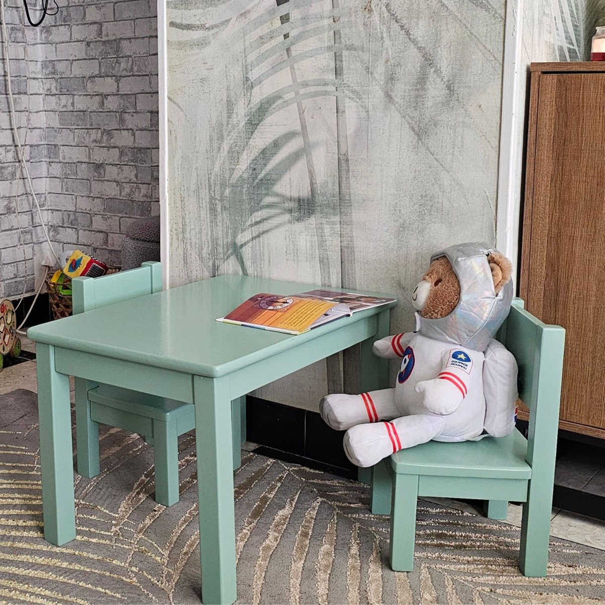 Lot de 2 Ma première chaise Enfant Montessori Vert sauge 1-4 ans vert sauge, PIOUPIOU ET MERVEILLES