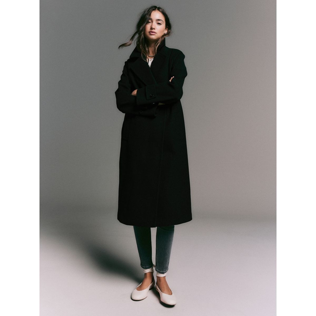 Manteau long noir, NEXT
