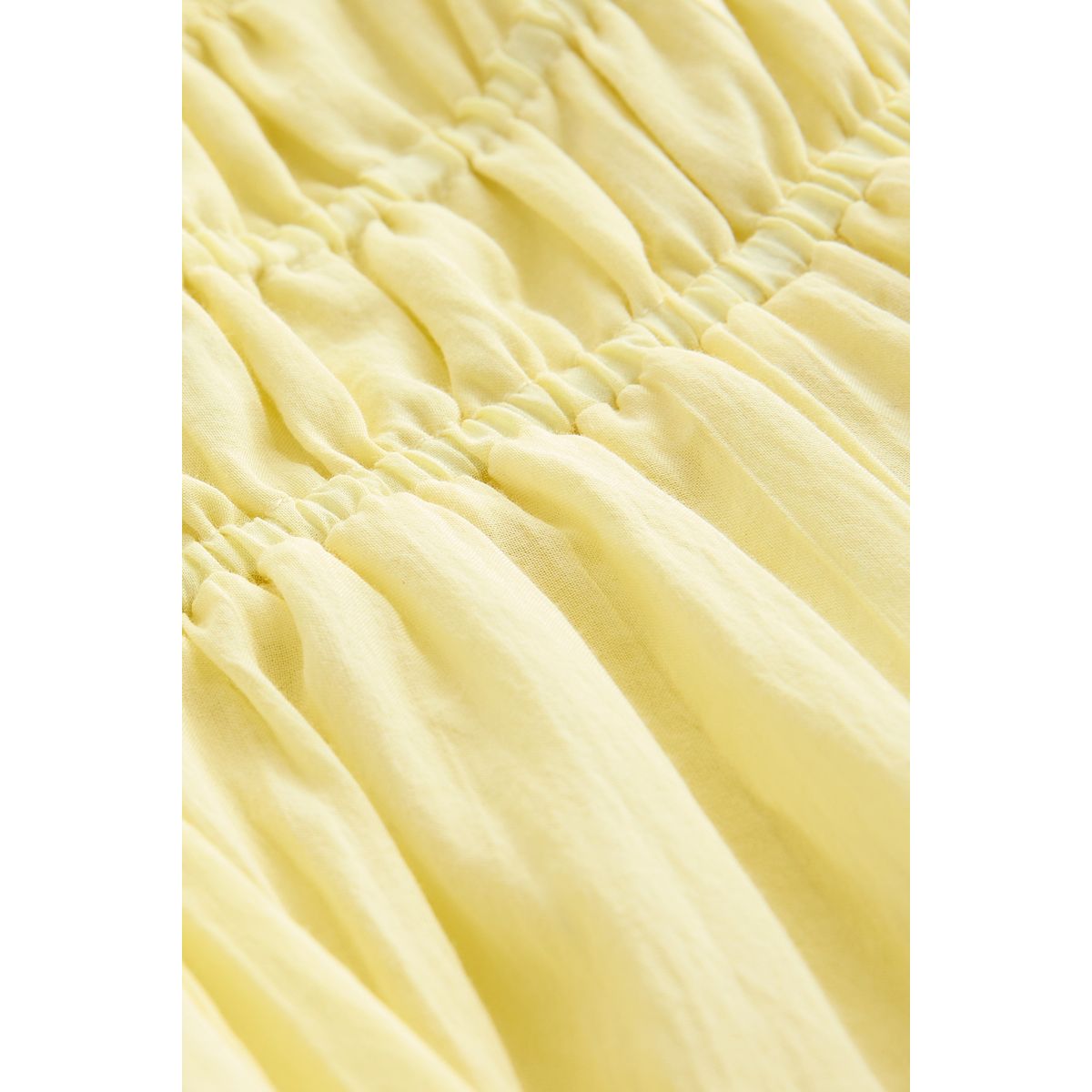Robe mi-longue à manches bouffantes jaune, NEXT