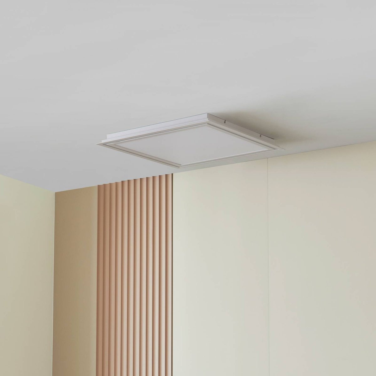 Plafonnier en métal moderneLED, Leicy blanc, LUCANDE