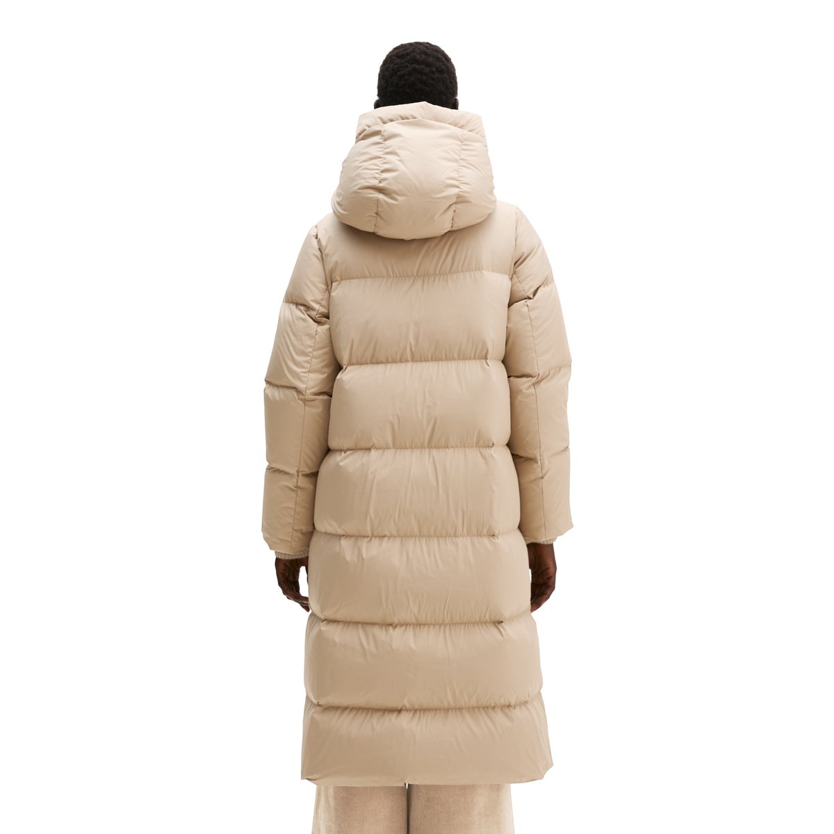 Manteau à capuche matelassé en duvet, coupe régulière à partir de matériaux recyclés beige, MARC O'POLO