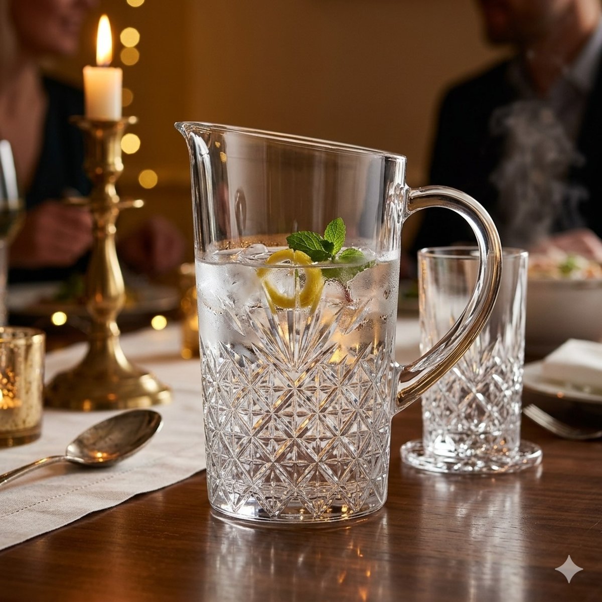 Pichet en verre transparent 1.4L transparent, EDEN