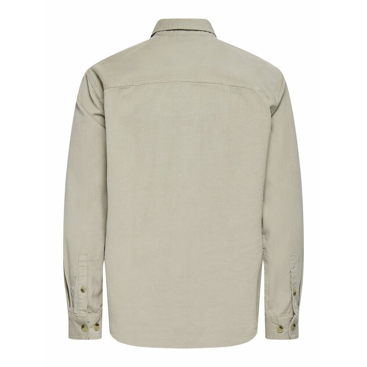 Sovracamicia con taschini, in cotone, Alp beige, ONLY & SONS
