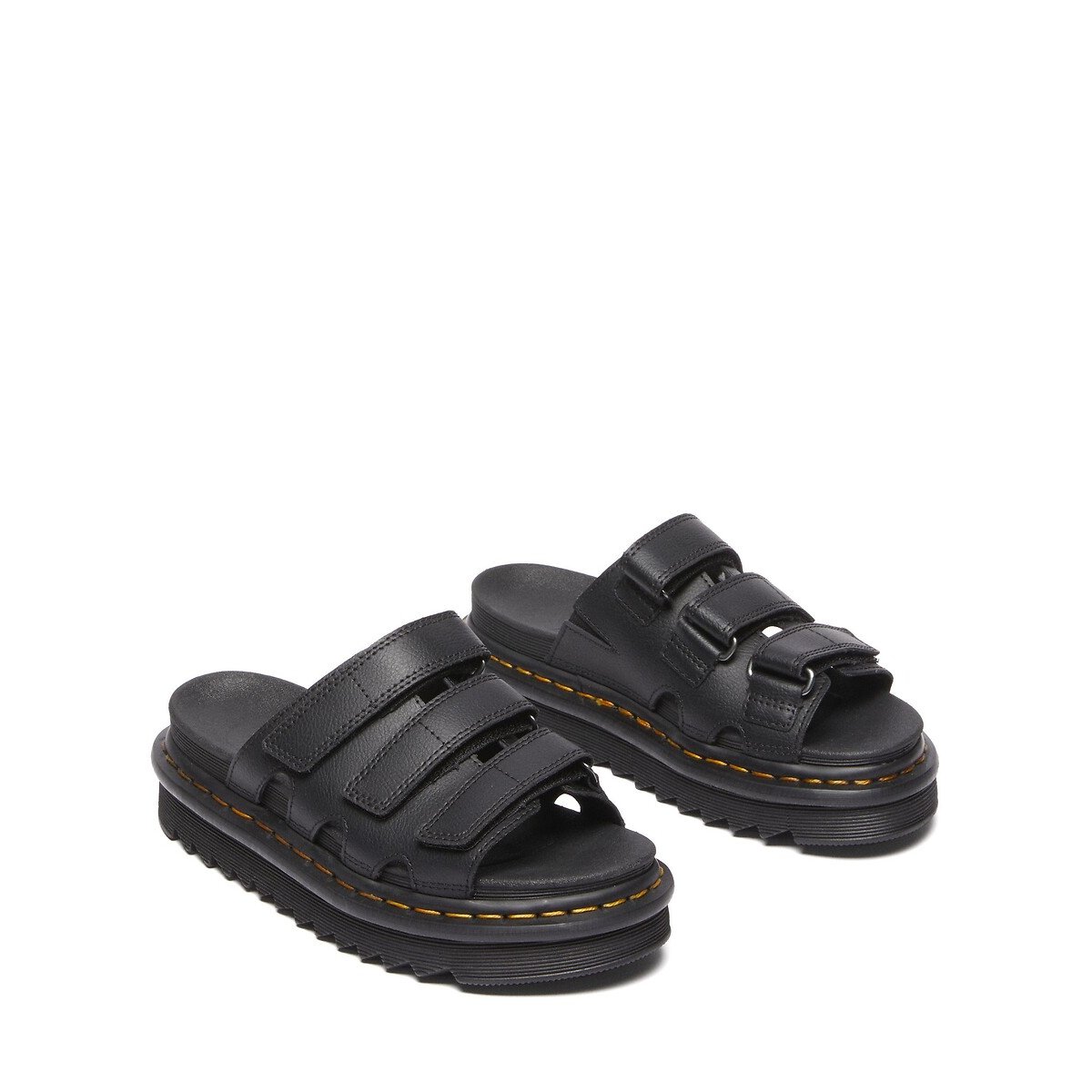 Mules Rain Slide en cuir Athena noir, DR. MARTENS