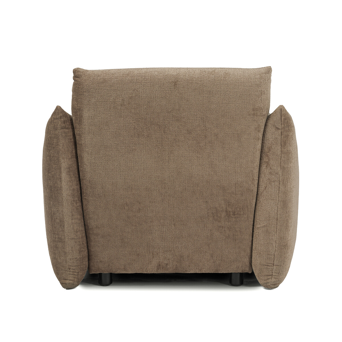 Saxon Woven Chenille Double-Cushioned Snuggle Chair coffee, ÉDITÉ