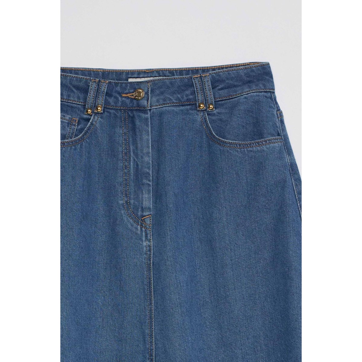 JUPE MIDI EN LIGHTDENIM bleu, SALSA JEANS