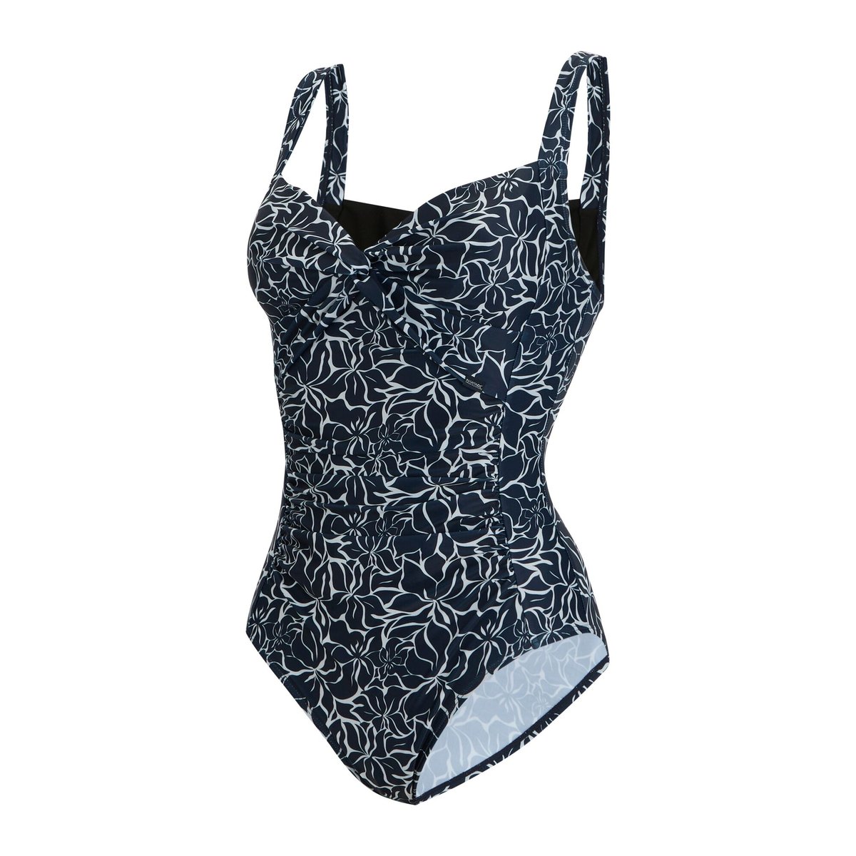 Maillot de bain 1 pièce motif/style floral SAKARI bleu marine, REGATTA