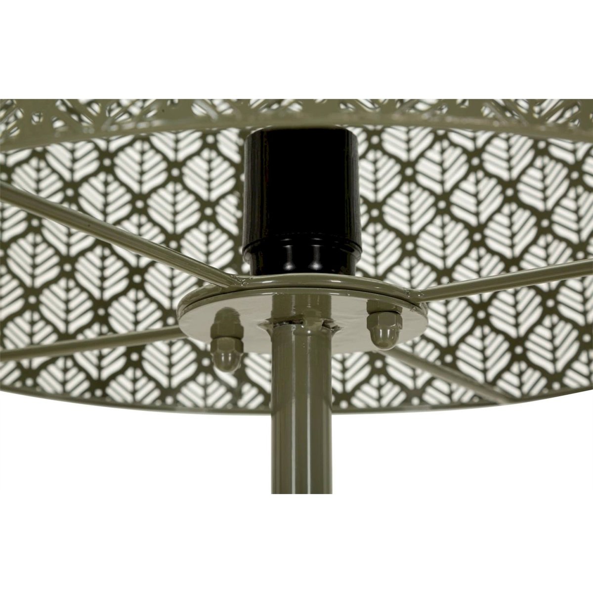 Lampadaire en métal à abat-jour ajouré MODERN crème, RECOLLECTION