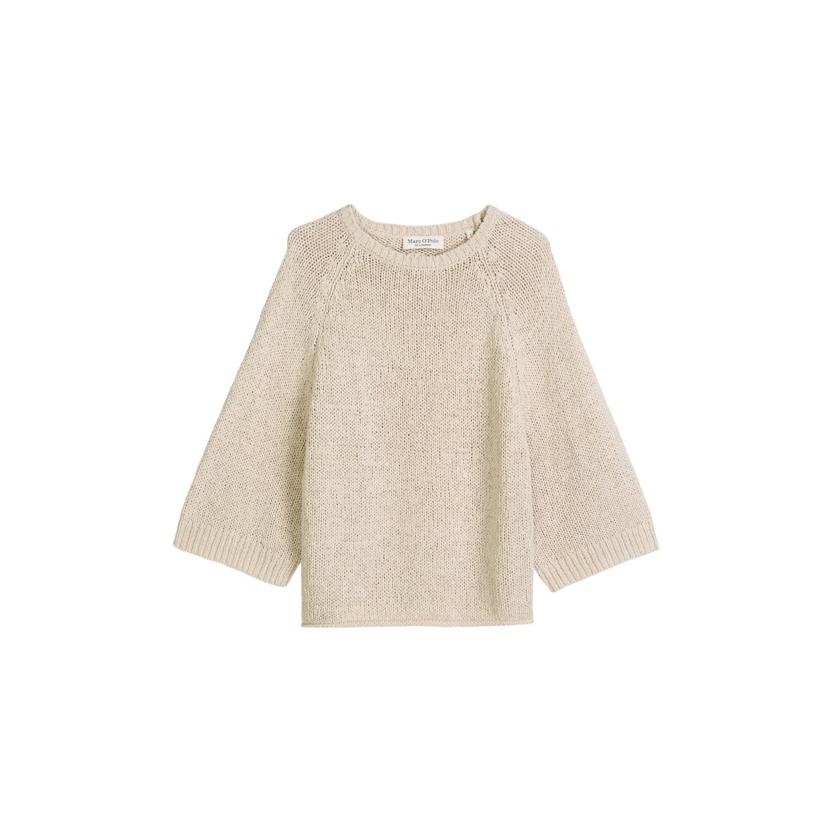 Pull en vrac en fil à bandelettes gris clair, MARC O'POLO