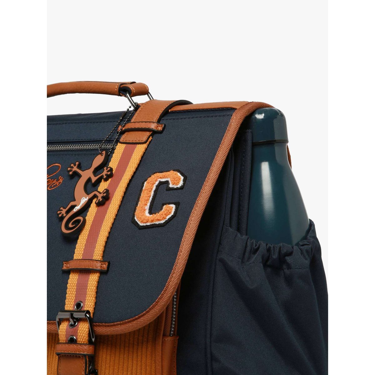 Cartable 3 compartiments mustard badges, CAMELEON