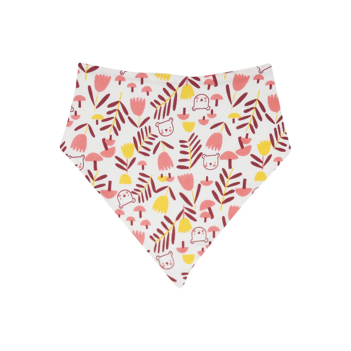 Lot de 2 bavoirs bandanas ilouane maille rose, SUCRE D'ORGE
