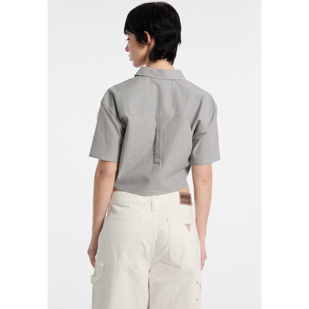 Haut Noué De Travail gris multi, GUESS
