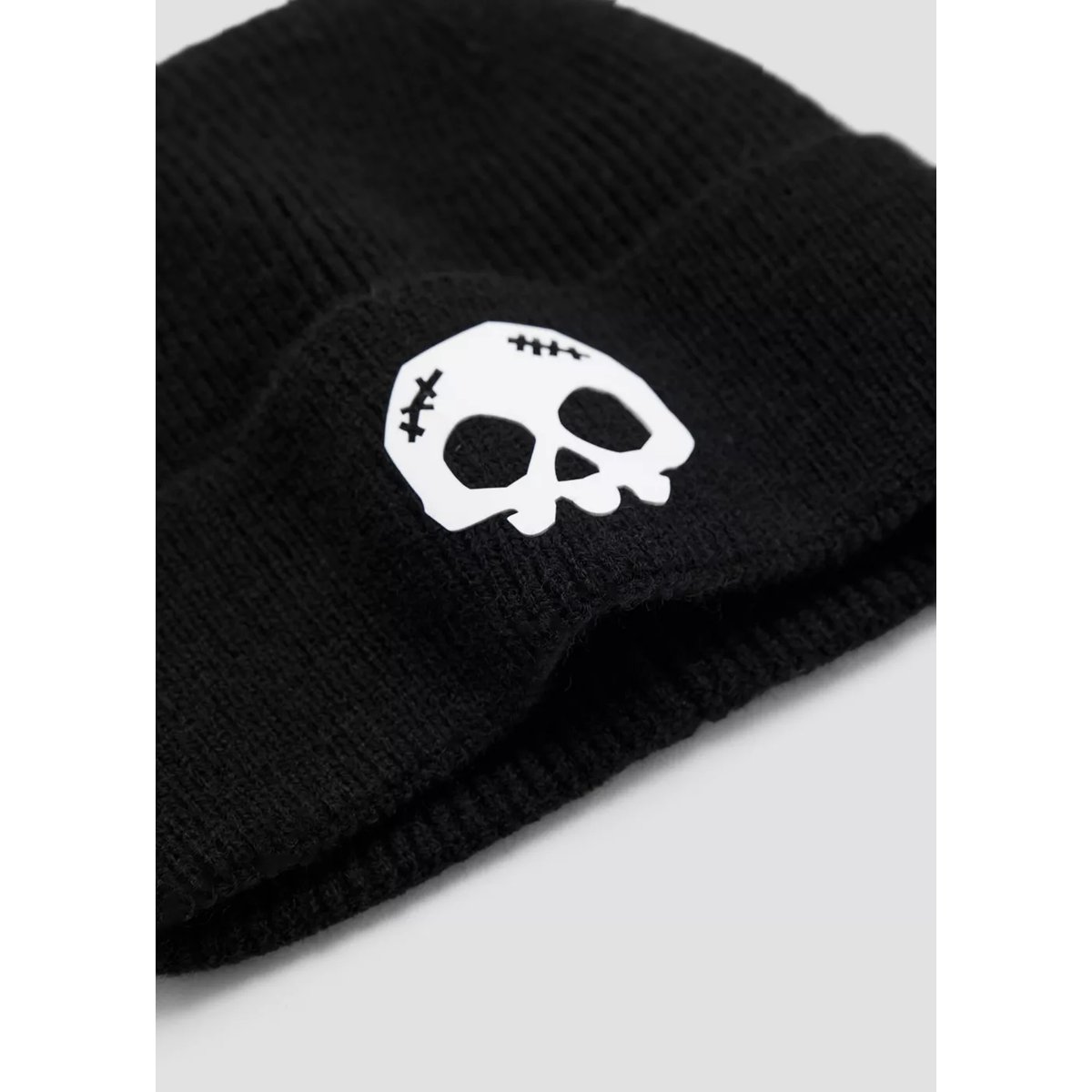 Bonnet côtelé avec détail en relief noir, MANGO KIDS