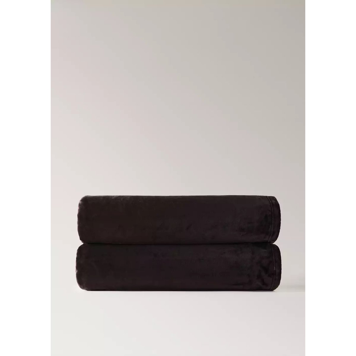 Couverture polaire douce marron, MANGO HOME