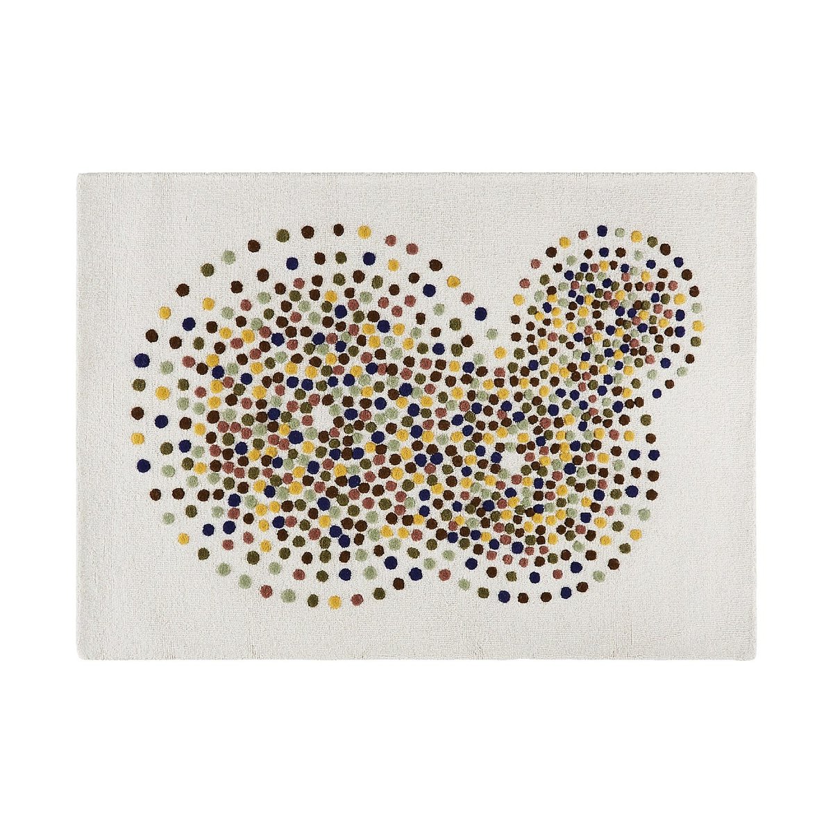 Tapis en laine IDYLLE beige, multicolore, HABITAT