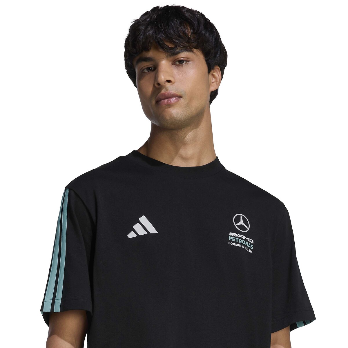 T-shirt manches courtes MERCEDES F1 noir, adidas Performance