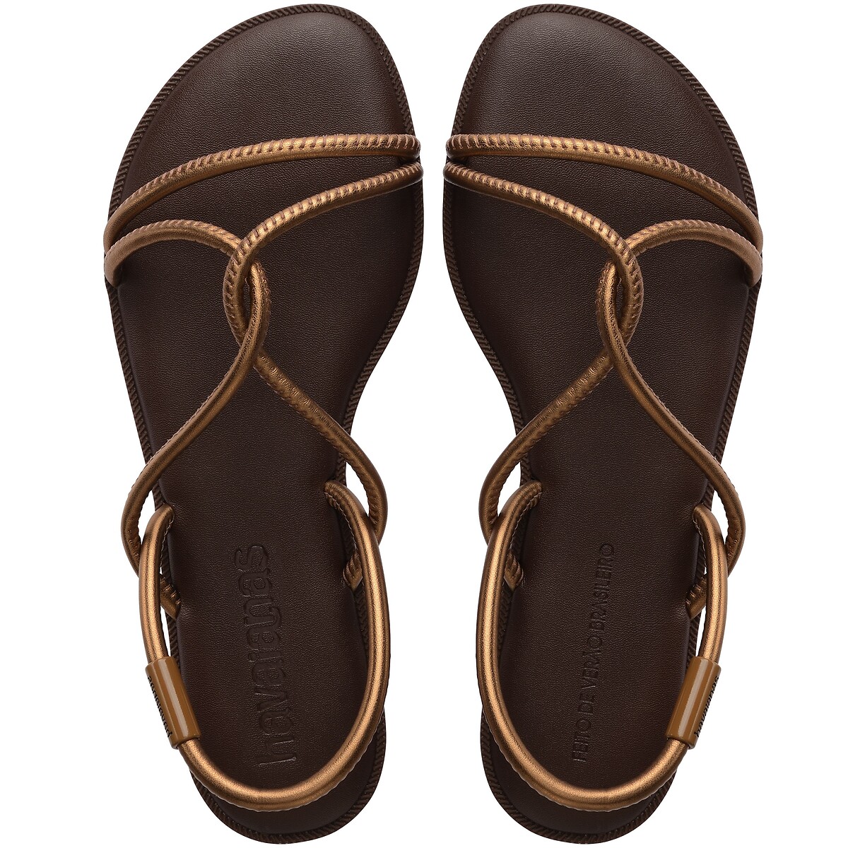 Sandálias Una Manga castanho, HAVAIANAS