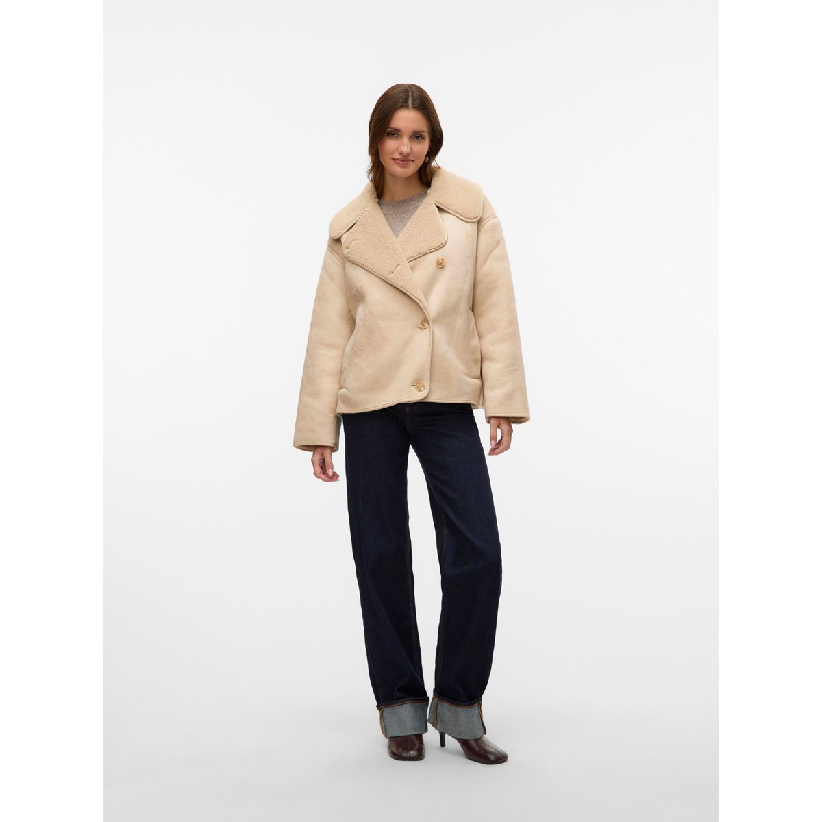 Veste oatmeal, VERO MODA