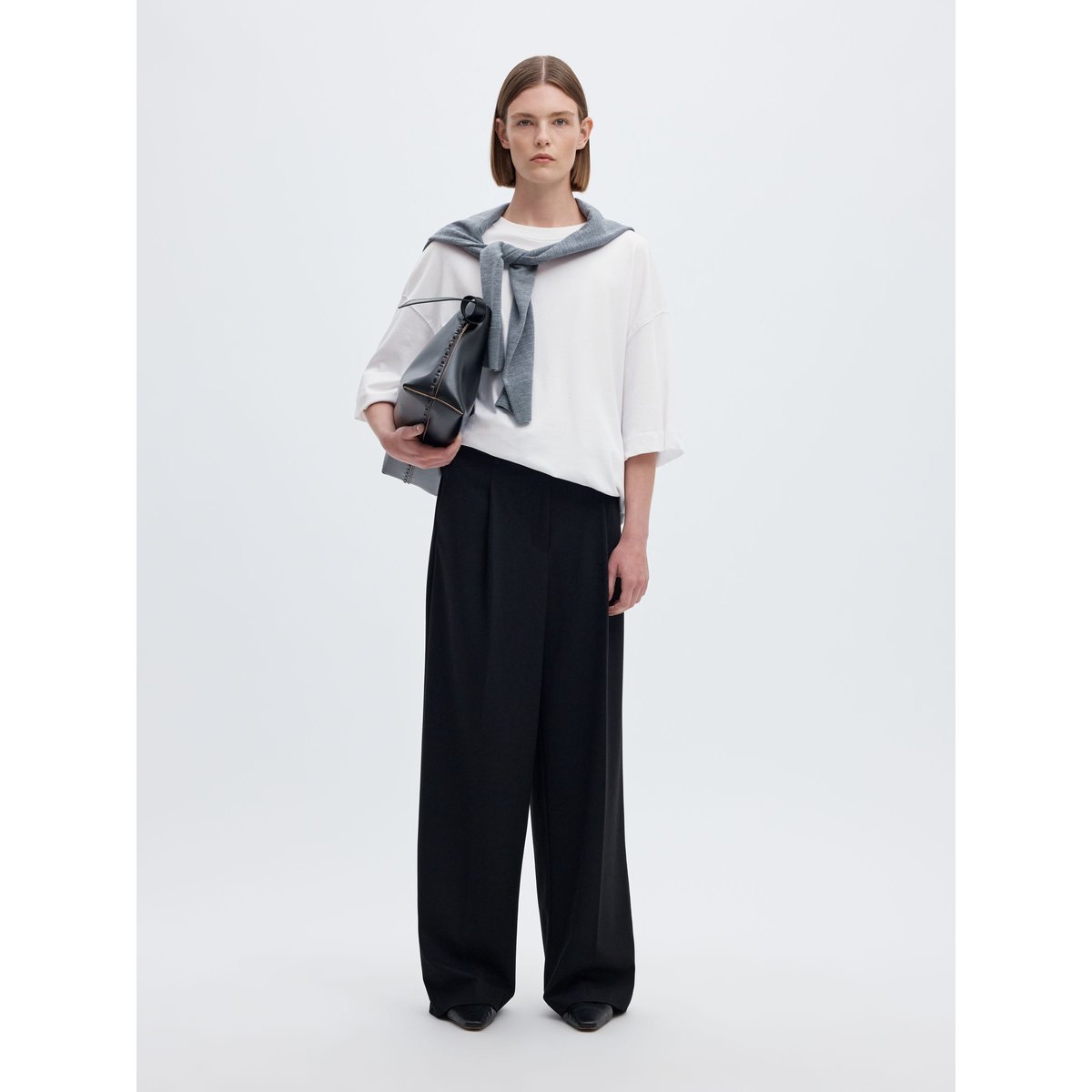 T-Shirt Oversize bright white, SELECTED