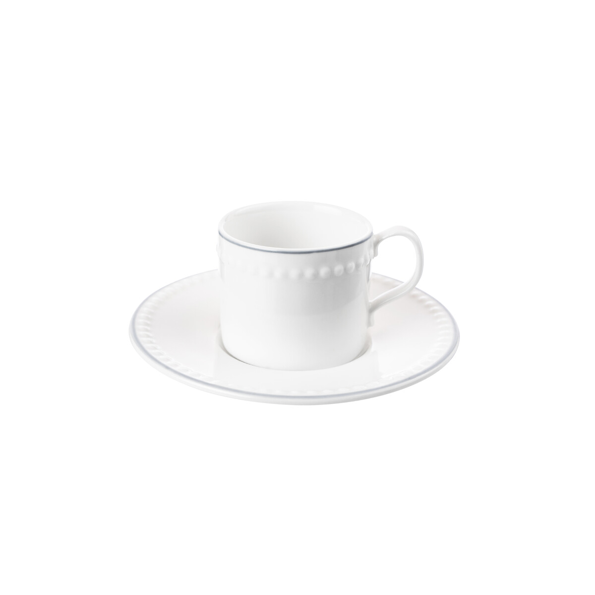 Set of 4 Signature Espresso Cups & Saucers white, MARY BERRY